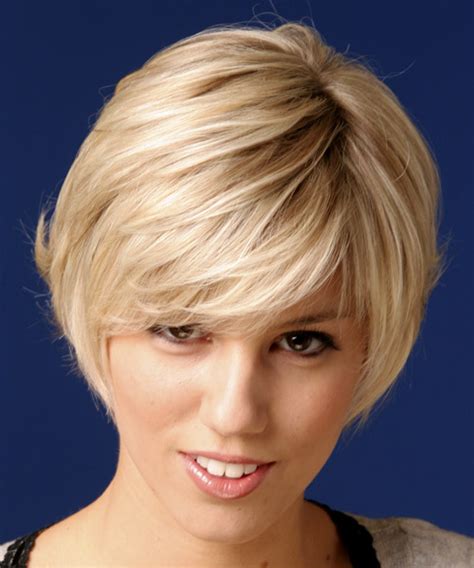 One of the most classic short hairstyle options for women over 50, the pixie cut frames the face and can highlight your best features, as evidenced here on mad men actress randee heller. Short Straight Casual Hairstyle - Light Strawberry Blonde ...