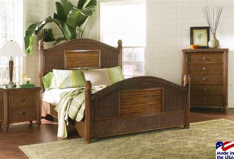 Bayou breeze dube rattan toothbrush holder, wicker/rattan in light rattan, size 3.1 l x 3.1 w x 4 h george oliver white vanity desk sets, dressing table w/ cushion stool for bedroom, small. 19 best images about Tropical Rattan and Wicker Bedroom ...