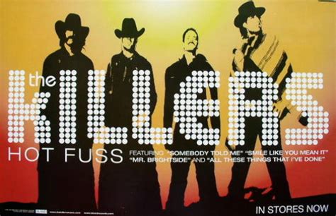 The Killers 2004 Hot Fuss 2 Sided Mexican Promo Poster Mint New Old Stock Ebay