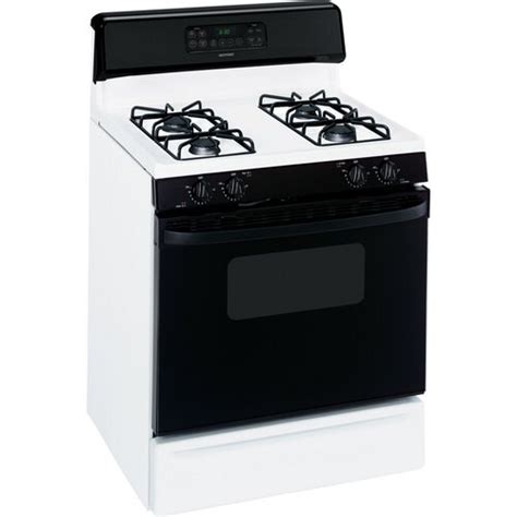 Hotpoint 30 In Freestanding 48 Cu Ft Self Cleaning Gas Range White On