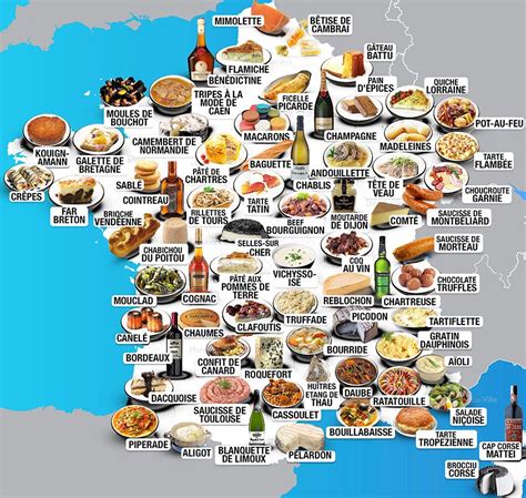Carte De La Gastronomie Francaise France Carte Carte De France Images