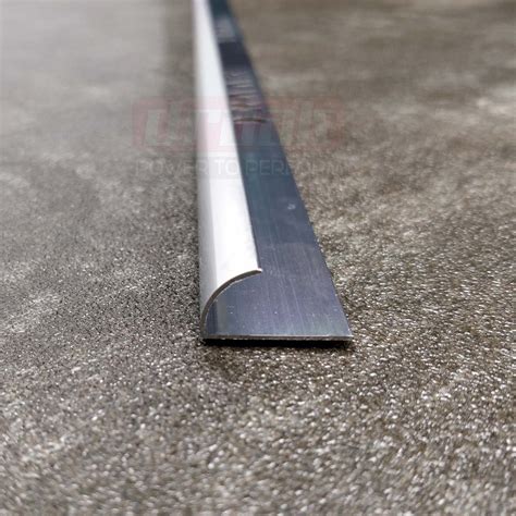 Tile Trim 12mm Aluminium Chrome Round Edge Heavy Duty 244m X 5 Lengths