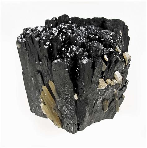 Robust Jet Black Ilvaite Of Uncommon Habit Irocks Fine Minerals