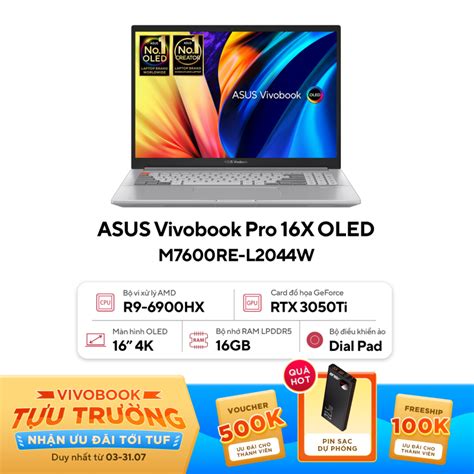 Asus Vivobook Pro 16x Oled M7600re L2044w M7600 Amd Ryzen 6000 Series