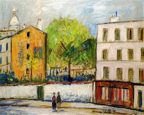 Museum Art Reproductions Street In Montmartre By Maurice Utrillo