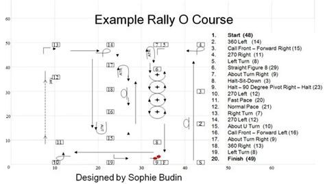 Free Printable Dog Rally Obedience Course Maps