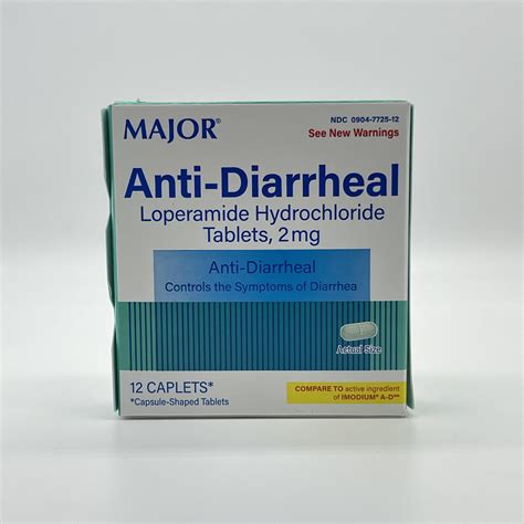 Anti Diarrheal Loperamide 2mg Caplets 12 Ct Alivio Pharmacy