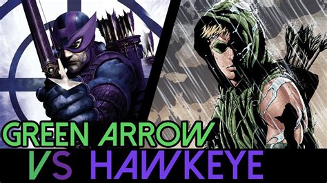 Green Arrow Vs Hawkeye Youtube