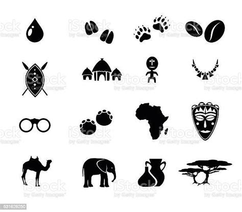 Africain Groupe Dicônes Illustration Vectorielle Vecteurs Libres De