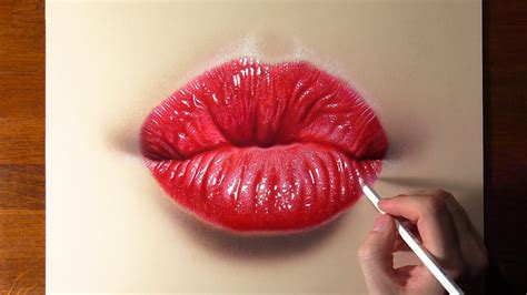 How To Draw A Realistic Lips Kissing