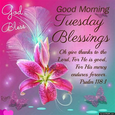Good Morning Tuesday Blessings Quotes Popularquotesimg