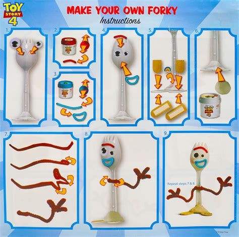 Disney Toy Story 4 Make Your Own Forky With Scene Craft Set With 3