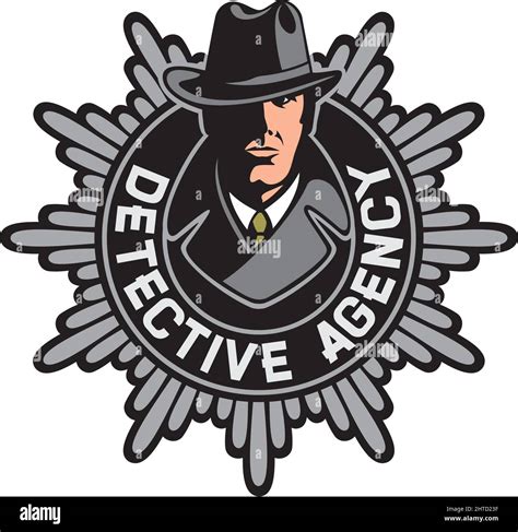 Private Agency Detective Label Vector Illustration Stock Vector Image