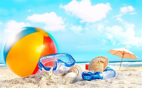 Hd Summertime Beach Holiday Desktop Wallpapers Full Size Desktop