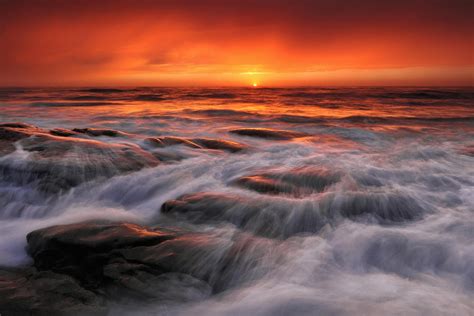 Brief And Entries Seascapes At Sunrise And Sunset Landscape Photo