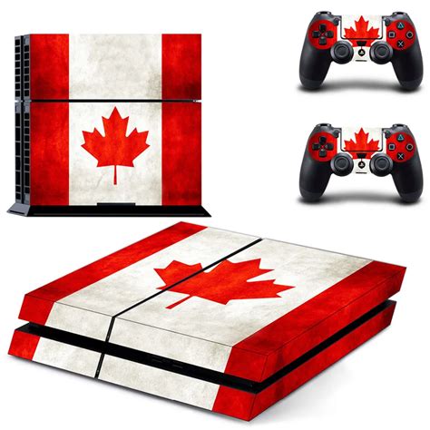 Canada National Flag Ps4 Skin Sticker Decal For Sony Playstation 4