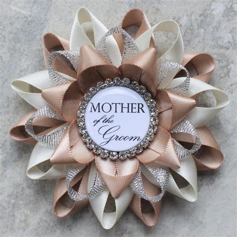 Bridal Shower Corsage Pin Mother Of The Groom Flower Mother Etsy
