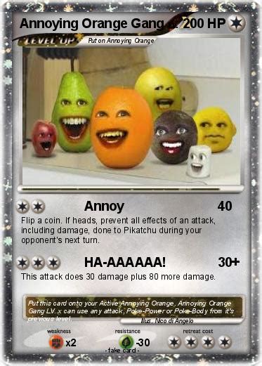 Pokémon Annoying Orange Gang Annoy My Pokemon Card