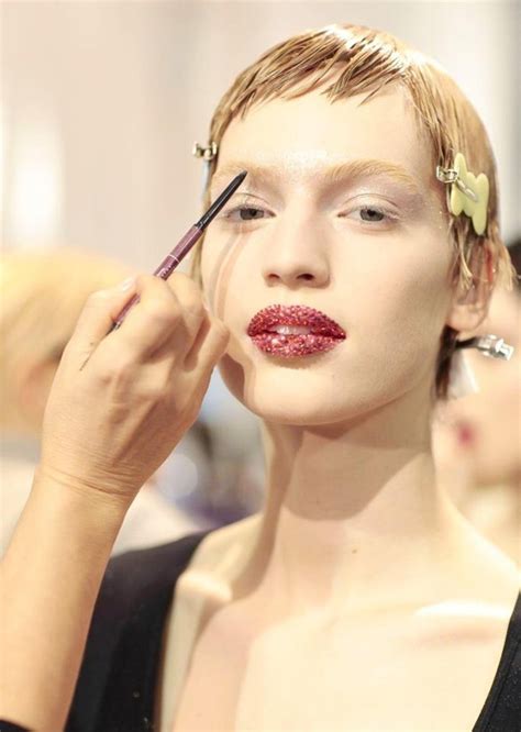 Sparky Glitter Red Lips Dior Christian Dior Spring Summer Couture 2013