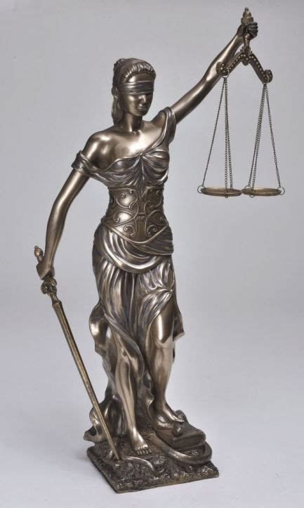 Blind Lady Justice Traditional Statue 18 High