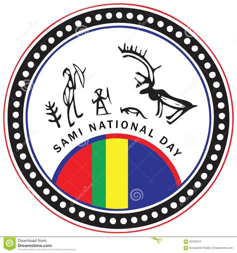 Dagen är en gemensam nationaldag för alla samer i sverige, norge, finland och ryssland. Sami National Day Stock Vector - Image: 65535218
