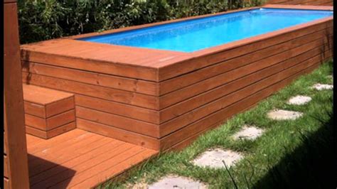 With a few natural and practical decorations, like plants or a pool chairs. Above Ground Pool Design Idea from Recycled Steel Dumpster ...