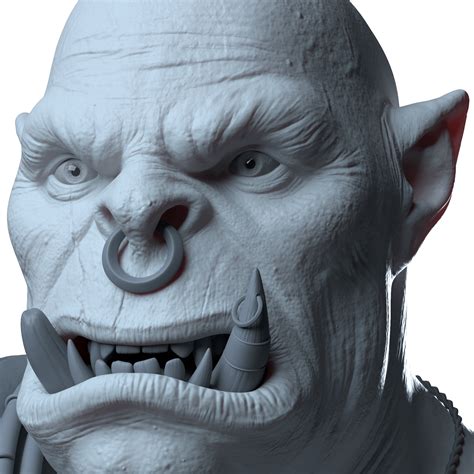 Orc 3d Character Inprocess Incredimate Rzbrush