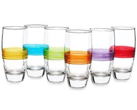 day highball glass set highball glass glass set multi colored drinking glasses