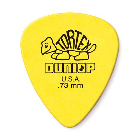 Dunlop Tortex Standard Pick Yellow 73 Mm One Pick