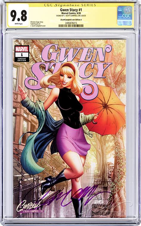 Cgc 98 Ss Gwen Stacy 1 Cover A Jsc J Scott Campbell Store