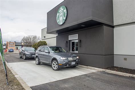 As a last resort, we will close a store if we feel it is. You can now get Starbucks at a drive-thru in Toronto