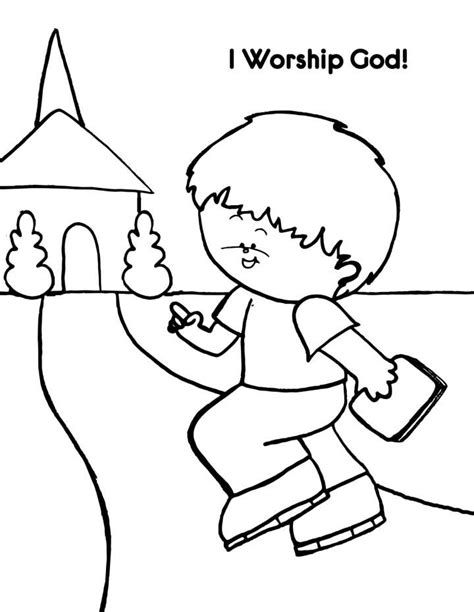 Bible Coloring Pages For Sunday School Lesson Worship God Bible