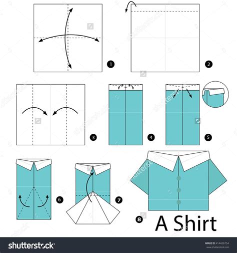 Step By Step Instructions How To Make Origami A Shirt How To Make
