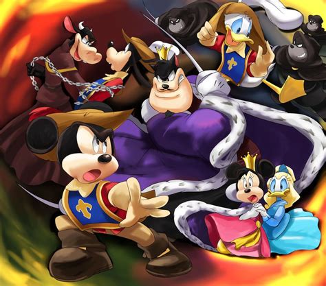 Disneys The Three Musketeers By なちゅのり Disney Mickey And Minnie Mouse Donald