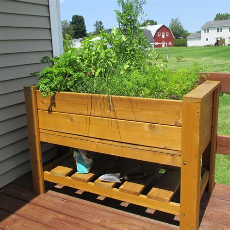 The best thing about raised planter boxes is that you can enjoy gardening more than you'll be able to at all if you decide to grow outdoors, on the ground. Infinite Cedar Elevated Planter Box with Shelf - Raised ...