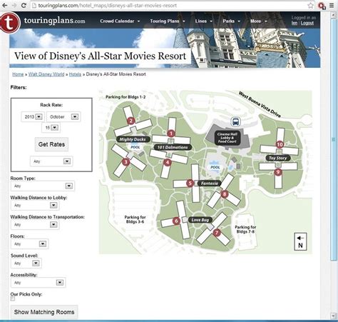 Disney All Star Movie Resort Map Maping Resources