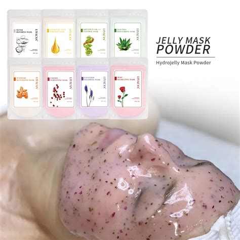 soft hydro jelly mask powder face skin care whitening rose gold collagen peel off diy rubber