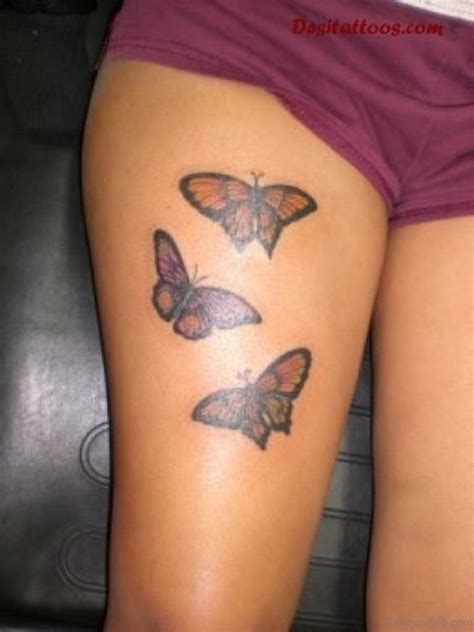 71 pretty butterfly tattoos on thigh