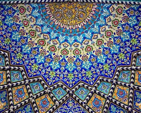 Tile Work Esfahan Iran Amazing Persian Zoroastrian Geometric Patterns