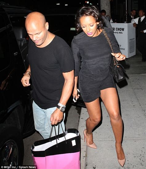 Mel B Shows New Hair With Husband Stephen Belafonte And Daughters At Dinner Daily Mail Online