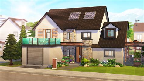 Perfect Eco Friendly Family Home from Aveline Sims • Sims 4 Downloads