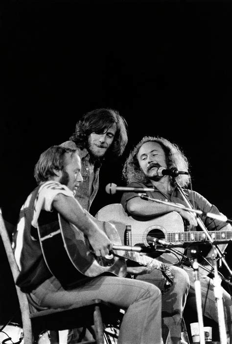Crosby Stills Nash And Young On Stage By Steve Morley