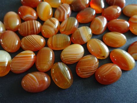 14x10mm Natural Red Agate Gemstone Cabochon Oval Cabochon Polished