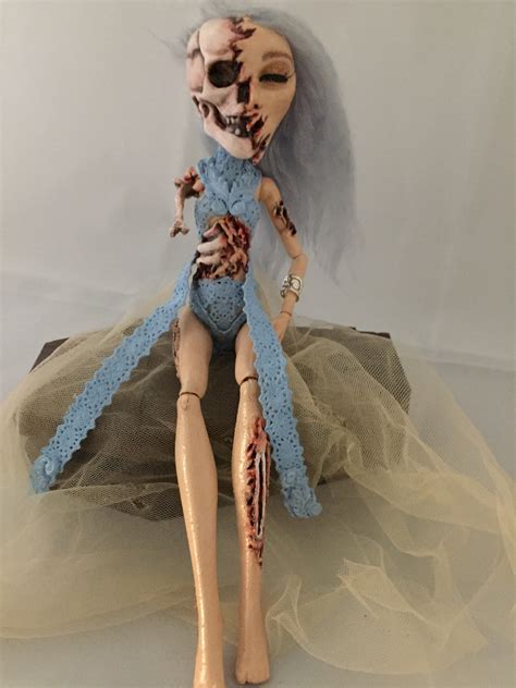 Zombie Doll Ooak Custom Artdollmonsterhigh Repaint Etsy