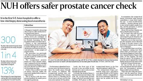 Prostate Disease Specialist Singapore Tan Urology