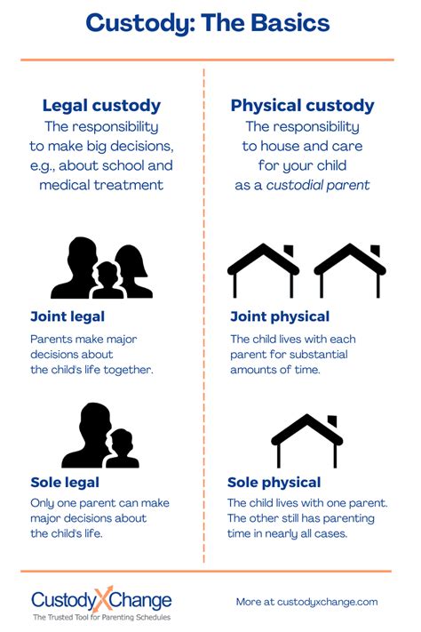 types of custody full sole primary joint and more