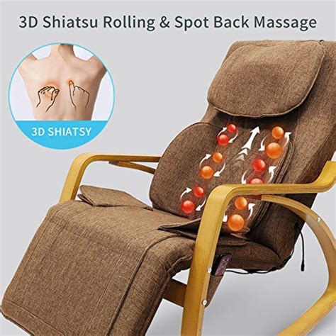 Furgle Massage Chair W Air Compress 3d Shiatsu Massage 8 Modes Full Body Massage Vibration Heat