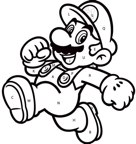 Mario Super Number Color Kids Coloring Pages Coloriage Brothers