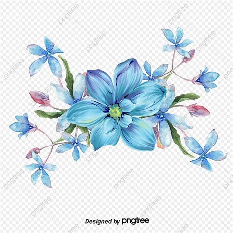 Feel free to use this however you'd like, no commercial use license is needed. Blue Hand Painted Floral Patterns, Watercolor, Blue ...