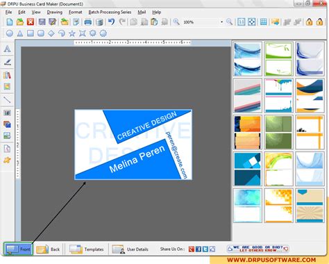 Create custom cards in minutes with canva's free card maker. DRPU Business Card Maker Software design visiting card ...